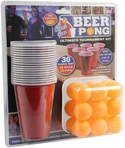 Outdoor Summer game Beer Pong Set in Double Blister Card